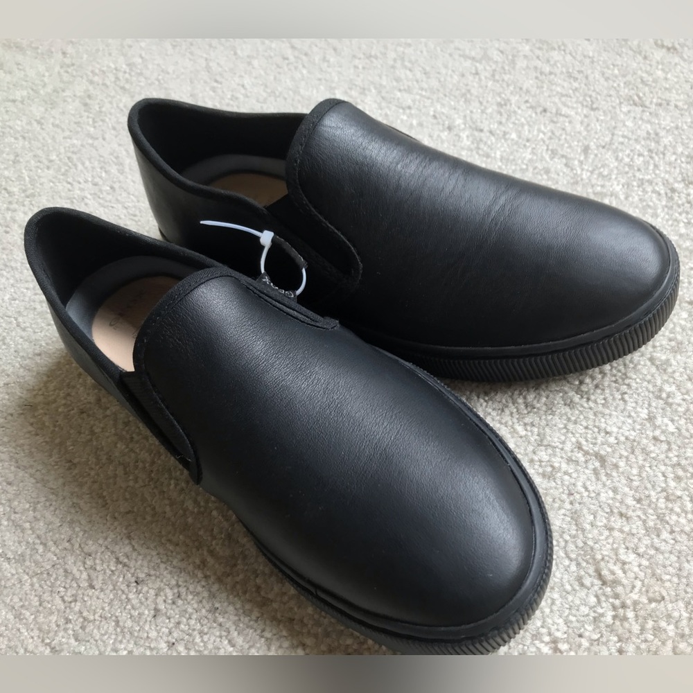 GEOX SIZE 5.5Y UNISEX BLACK SHOES